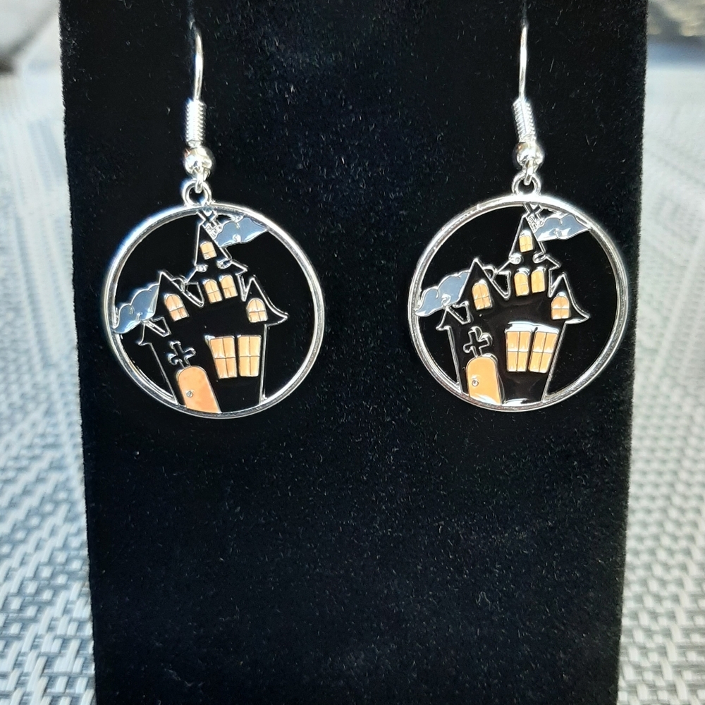 Haunted House earrings